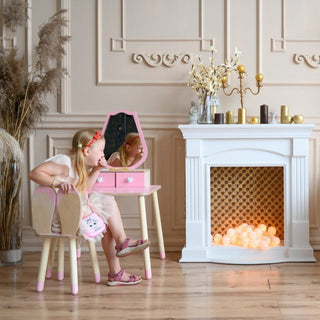 Princess Beauty Table and Chair with Mirror - Tulip