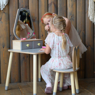 Princess Beauty Table and Chair with Mirror - Tulip