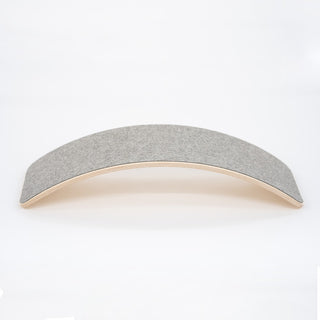 Wooden Balance Board With Grey Felt