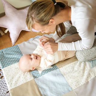 Small baby activity mat, 80x80 cm - Blue