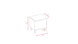 Bedside Table Kubi - Cashmere