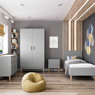 Bedside Table Kubi - Grey