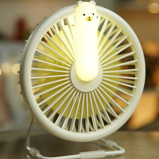Little Bear Fan Lamp - White