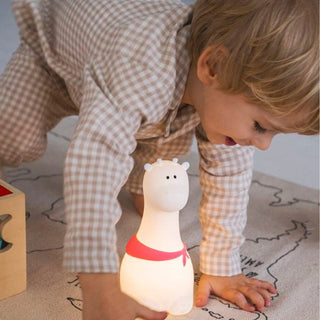 Giraffe Silicone Lamp - White