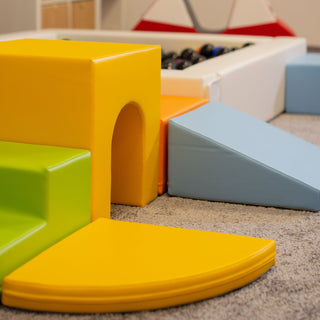 Soft Play 10 Foam Block Set - Light Multicolor Creativity