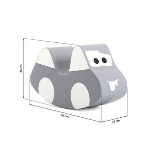 Soft Play Ride On Toy - Grey Car