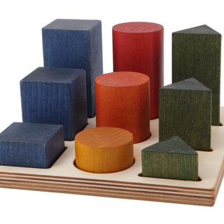Wooden Shape Sorting Blocks - Colors XL
