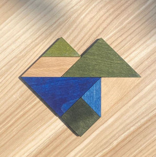 Wooden Story Tangram – Cold Color (in Storage Bag)